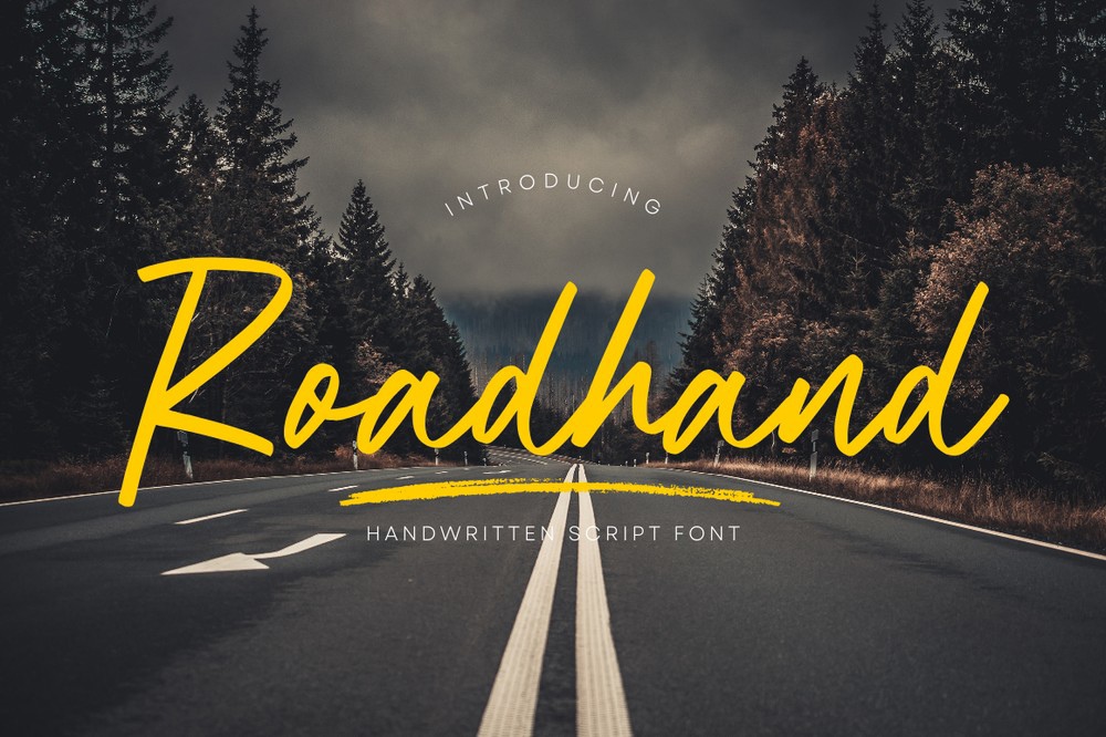 Ejemplo de fuente Roadhand #1