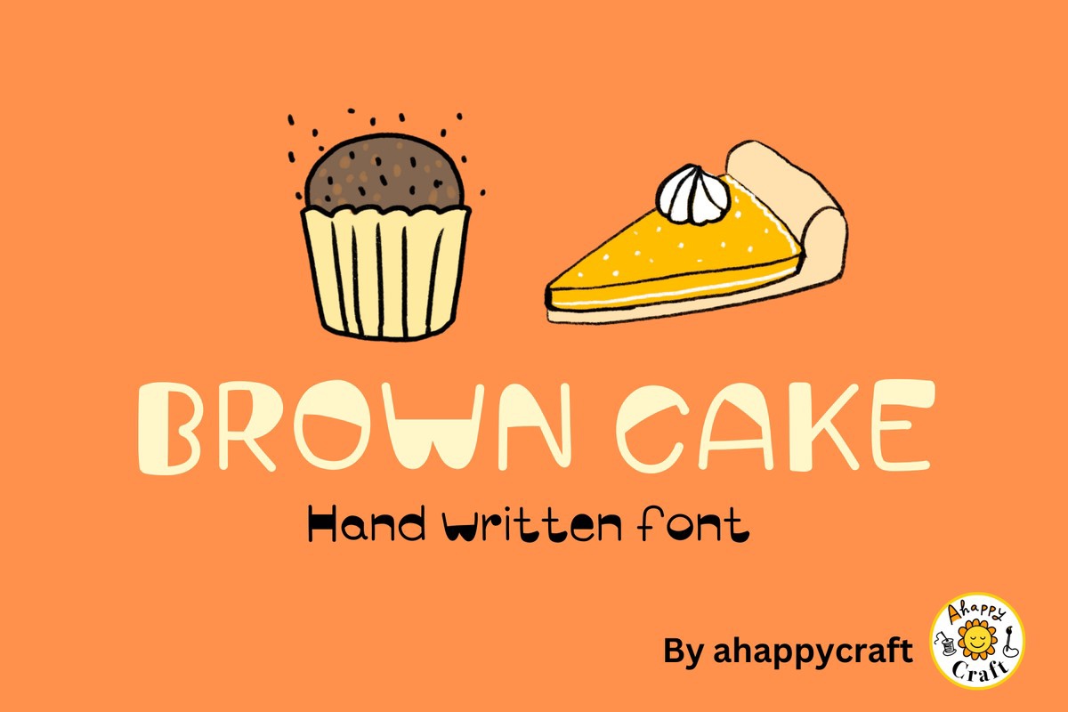 Ejemplo de fuente Browncake #1