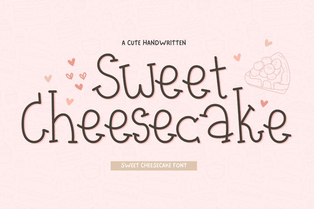 Ejemplo de fuente Sweet Cheesecake #1