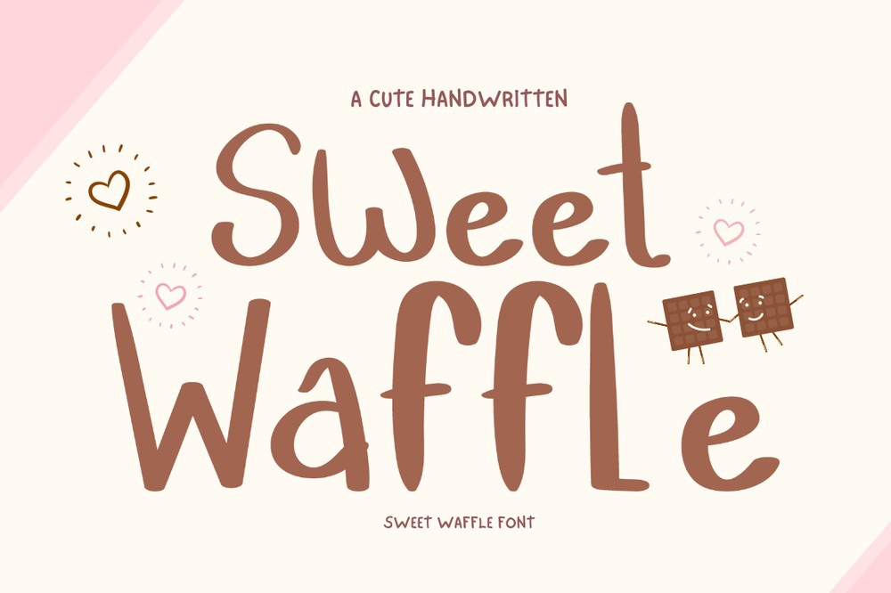 Ejemplo de fuente Sweet Waffle #1