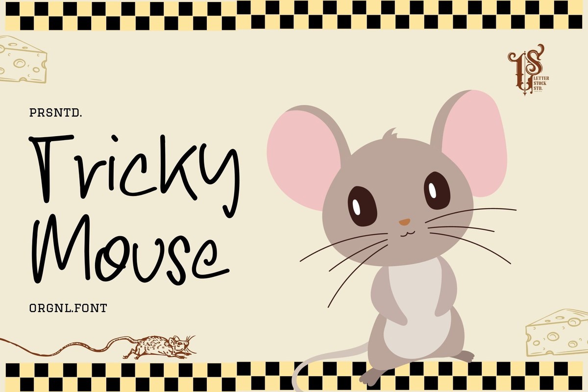 Ejemplo de fuente Tricky Mouse #1