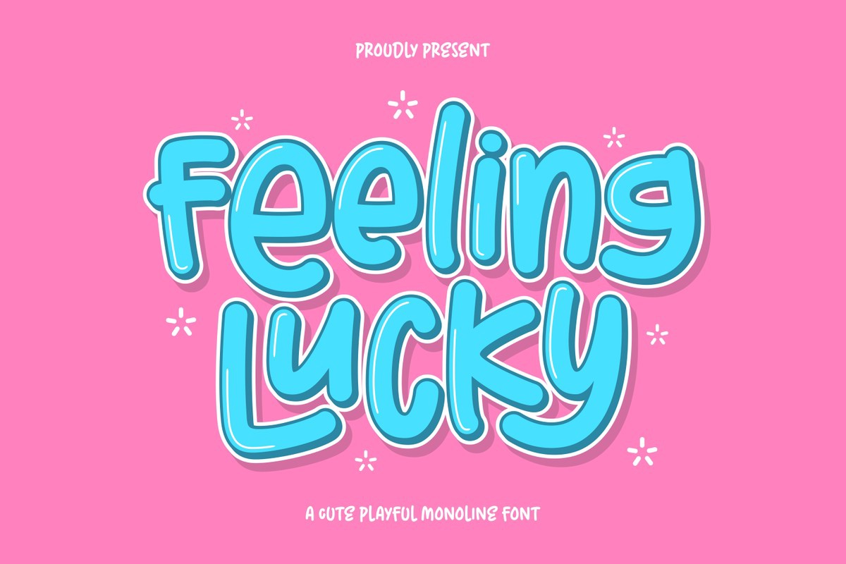 Ejemplo de fuente Feeling Lucky #1