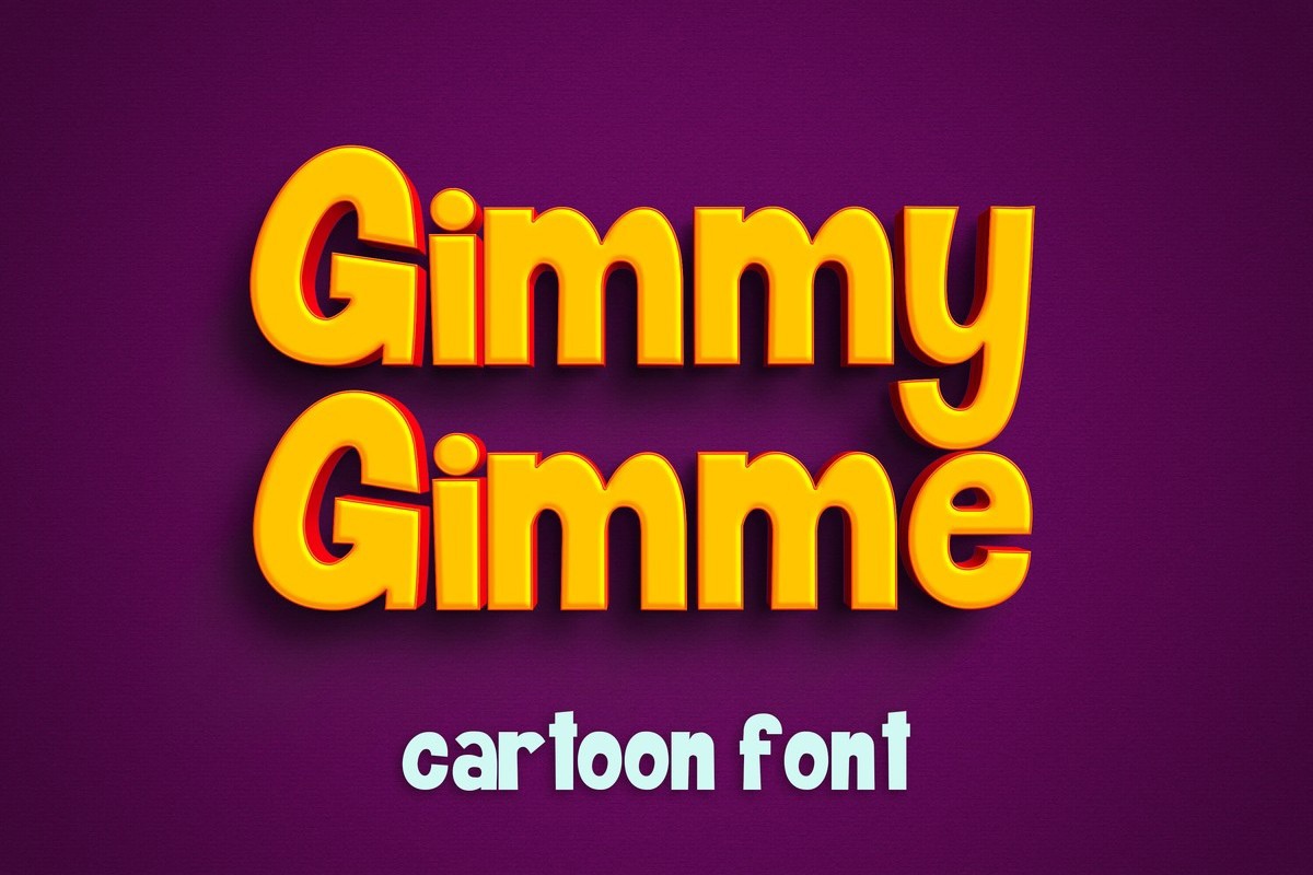 Ejemplo de fuente Gimmy Gimme #1