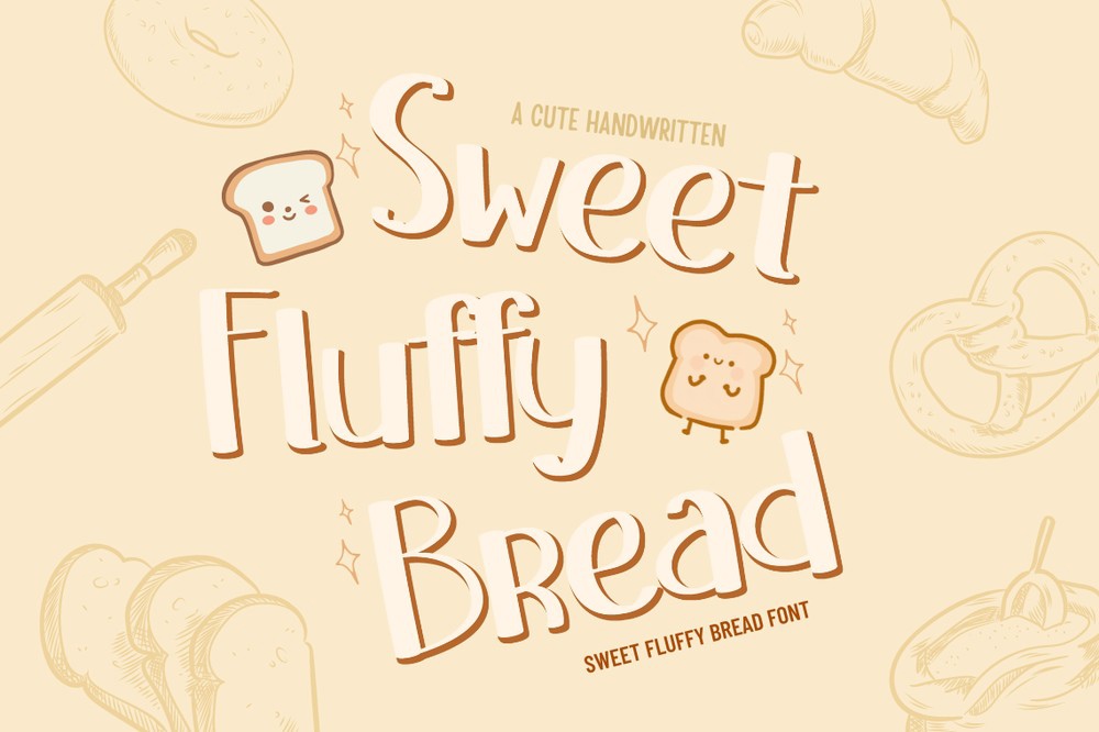 Ejemplo de fuente Sweet Fluffy Bread #1