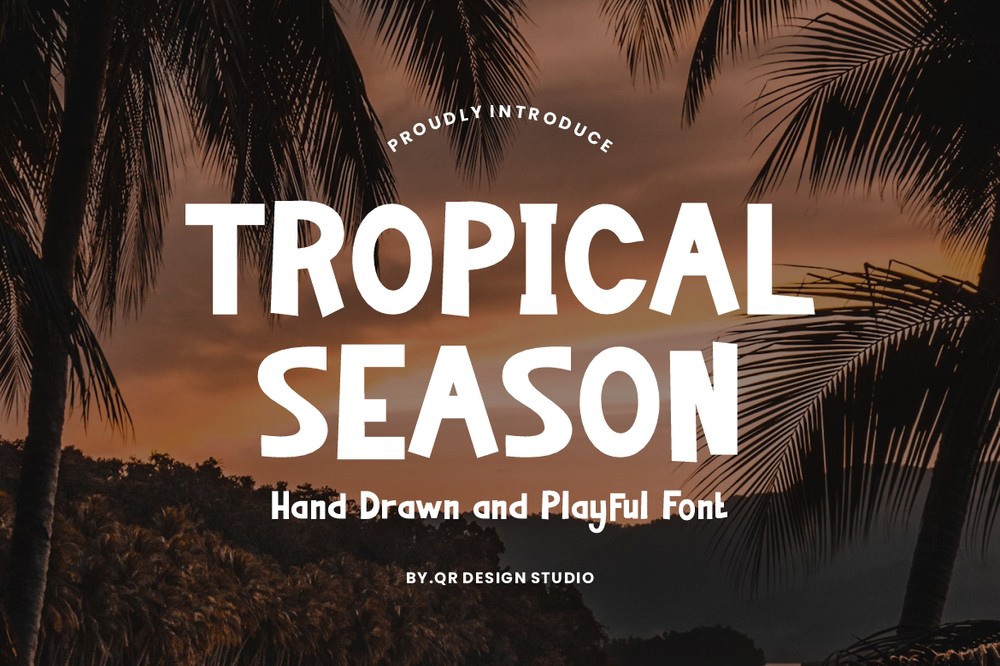 Ejemplo de fuente Tropical Season #1