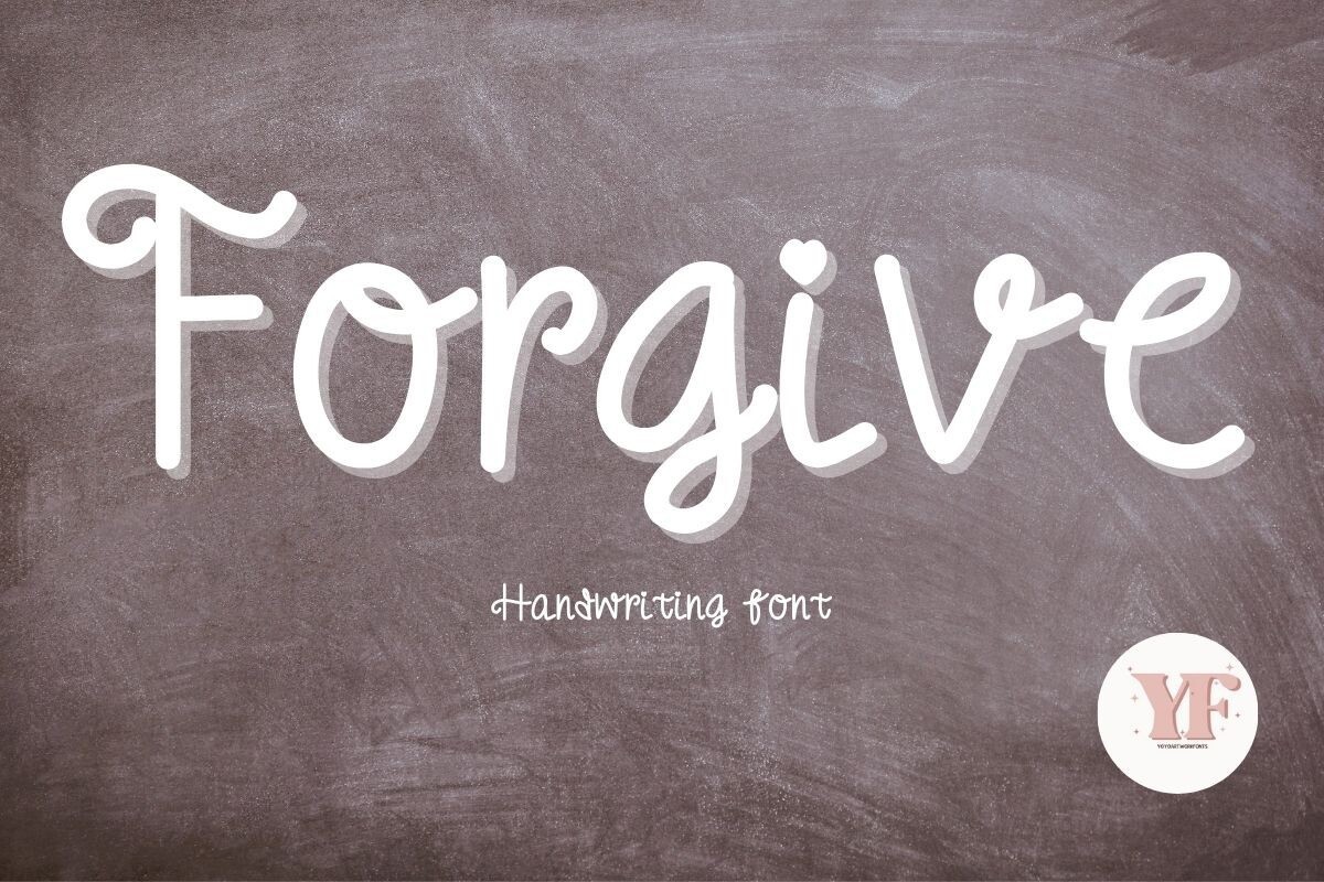 Ejemplo de fuente Forgive #1