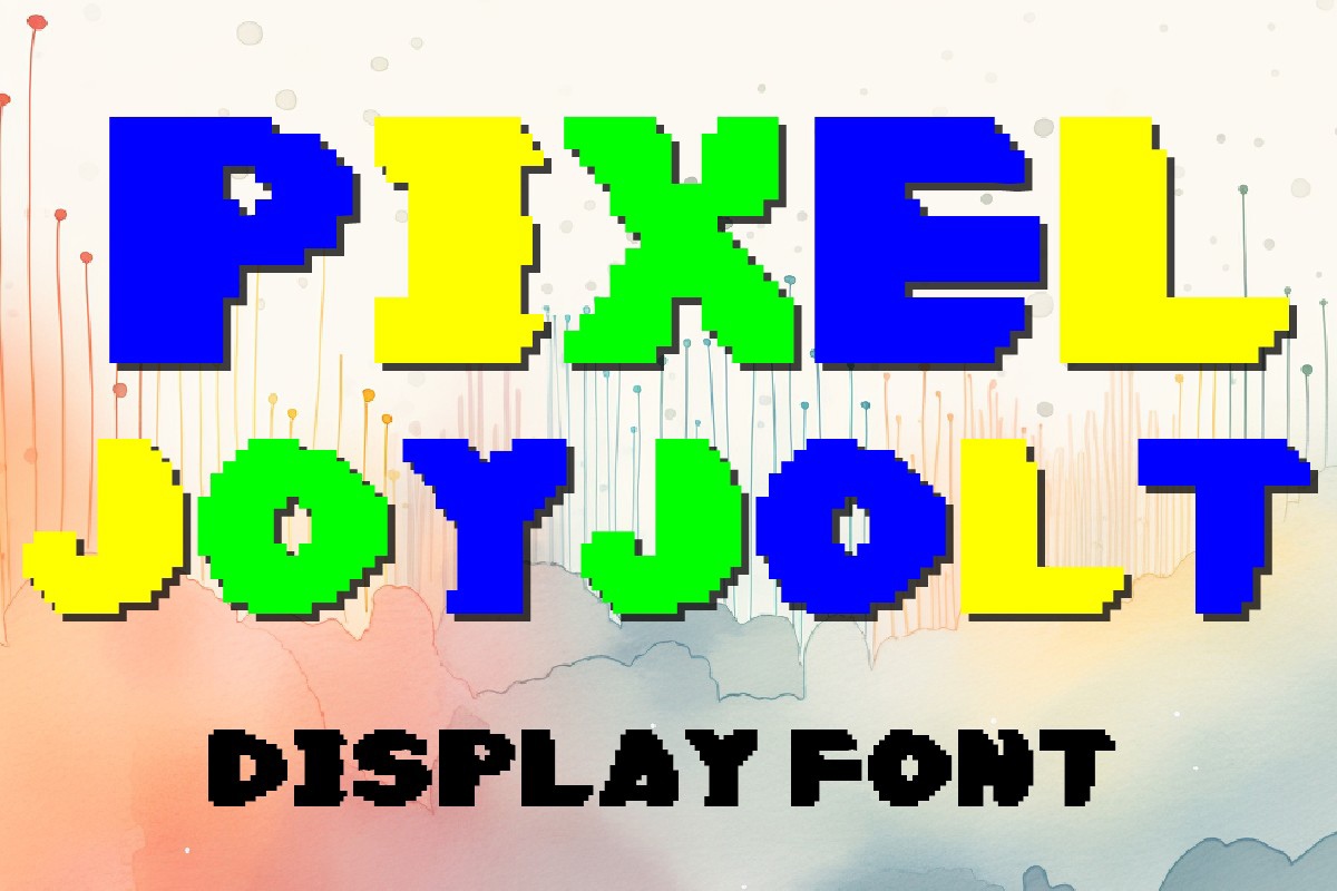 Ejemplo de fuente Pixel Joyjolt #1