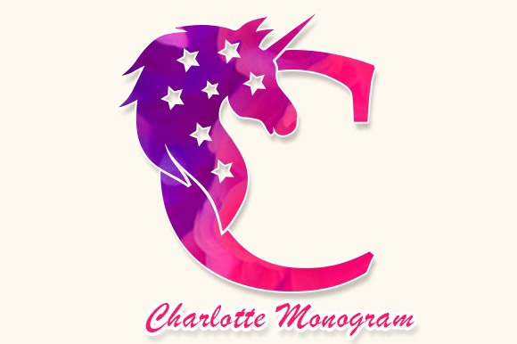 Ejemplo de fuente Charlotte Monogram #1