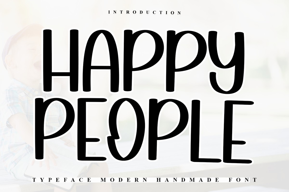 Ejemplo de fuente Happy People #1