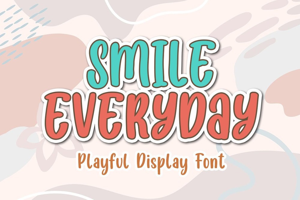 Ejemplo de fuente Smile Everyday #1