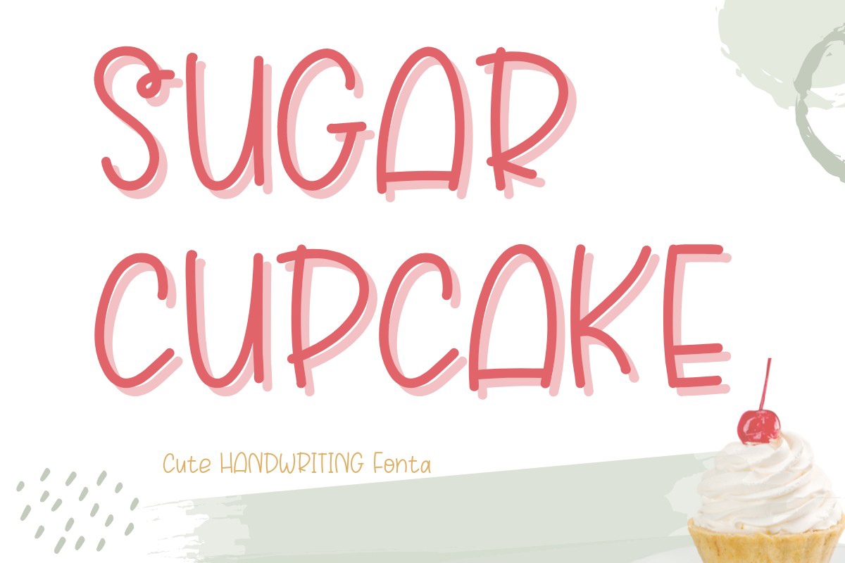 Ejemplo de fuente Sugar Cupcake #1