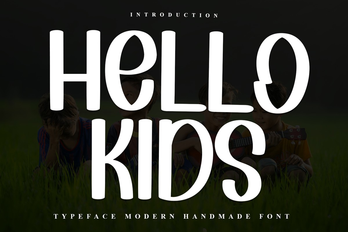 Ejemplo de fuente Hello Kids #1