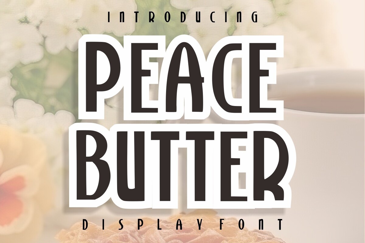 Ejemplo de fuente Peace Butter #1