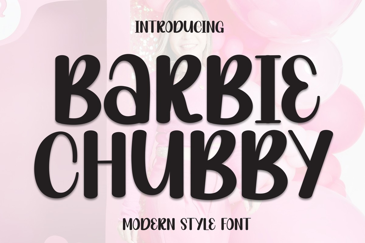 Ejemplo de fuente Barbie Chubby #1