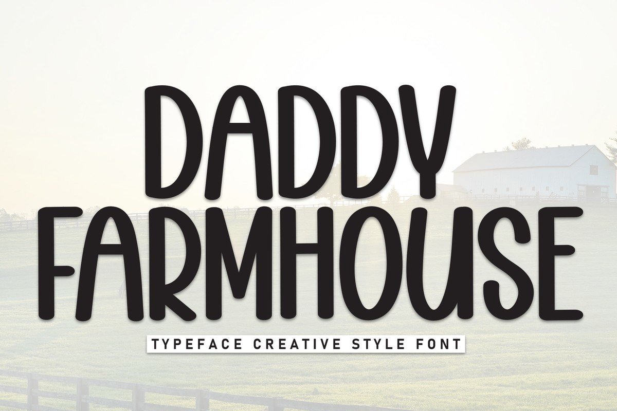 Ejemplo de fuente Daddy Farmhouse #1