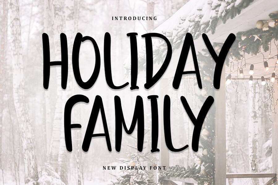 Ejemplo de fuente Holiday Family #1