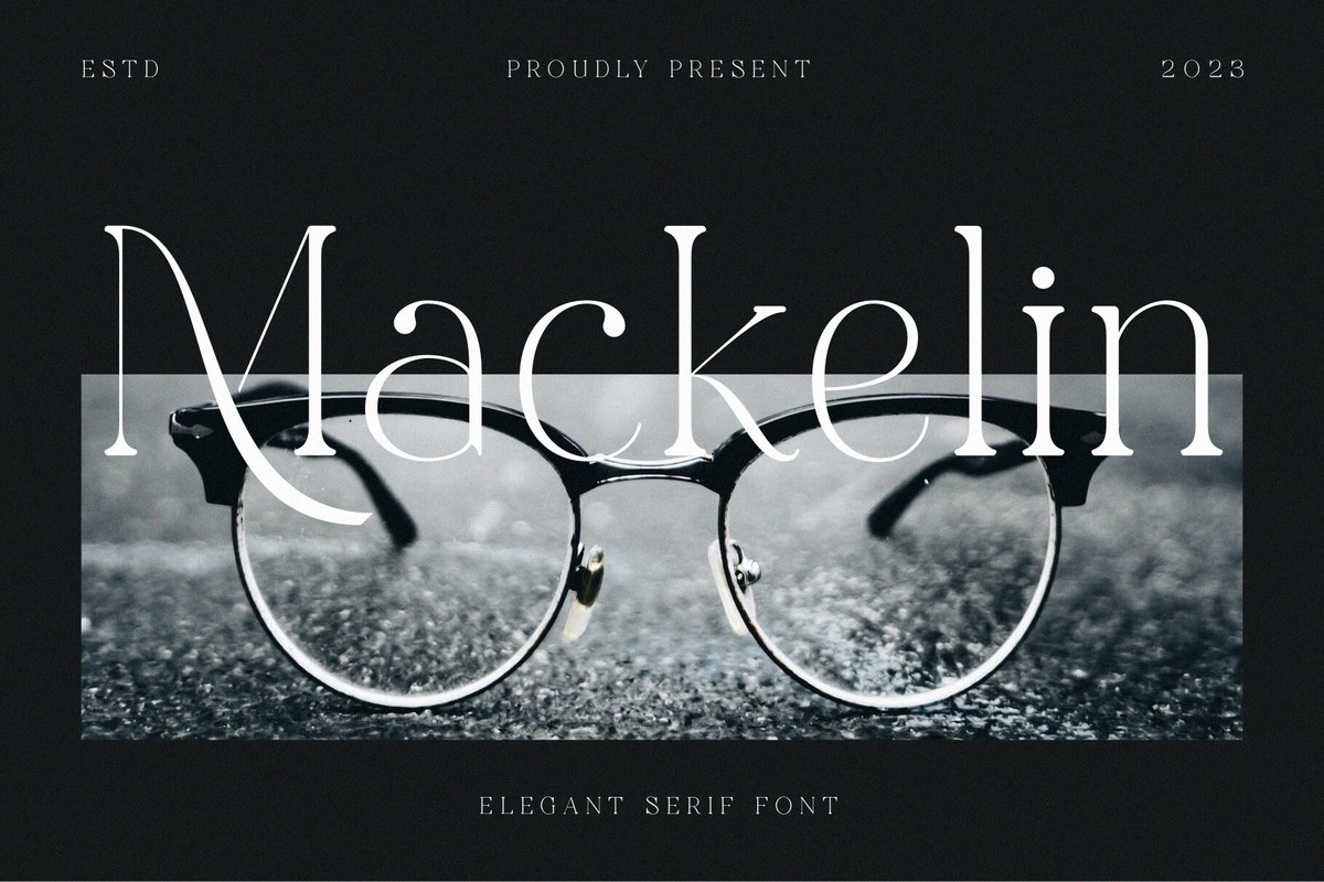 Ejemplo de fuente Mackelin #1