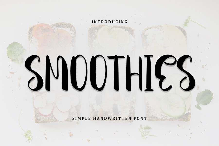 Ejemplo de fuente Smoothies #1