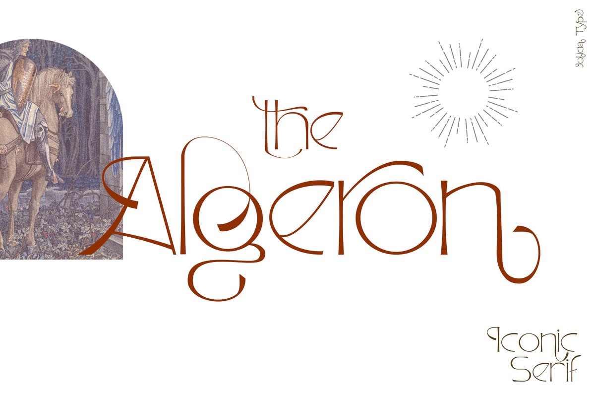 Ejemplo de fuente The Algeron #1