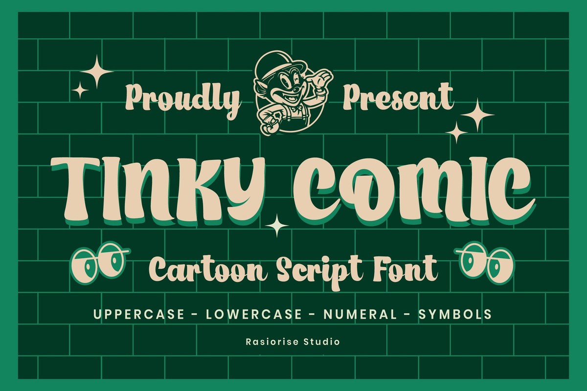 Ejemplo de fuente Tinky Comic #1