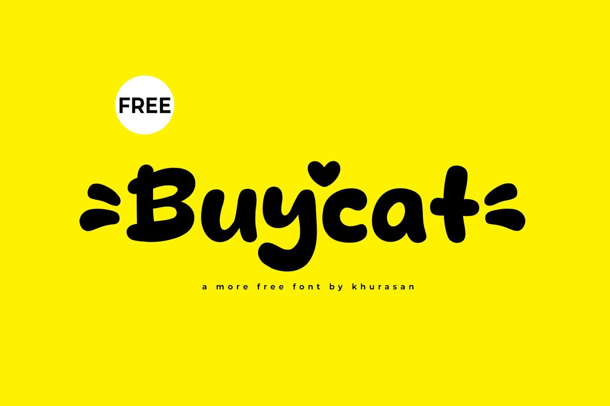 Ejemplo de fuente Buycat #1