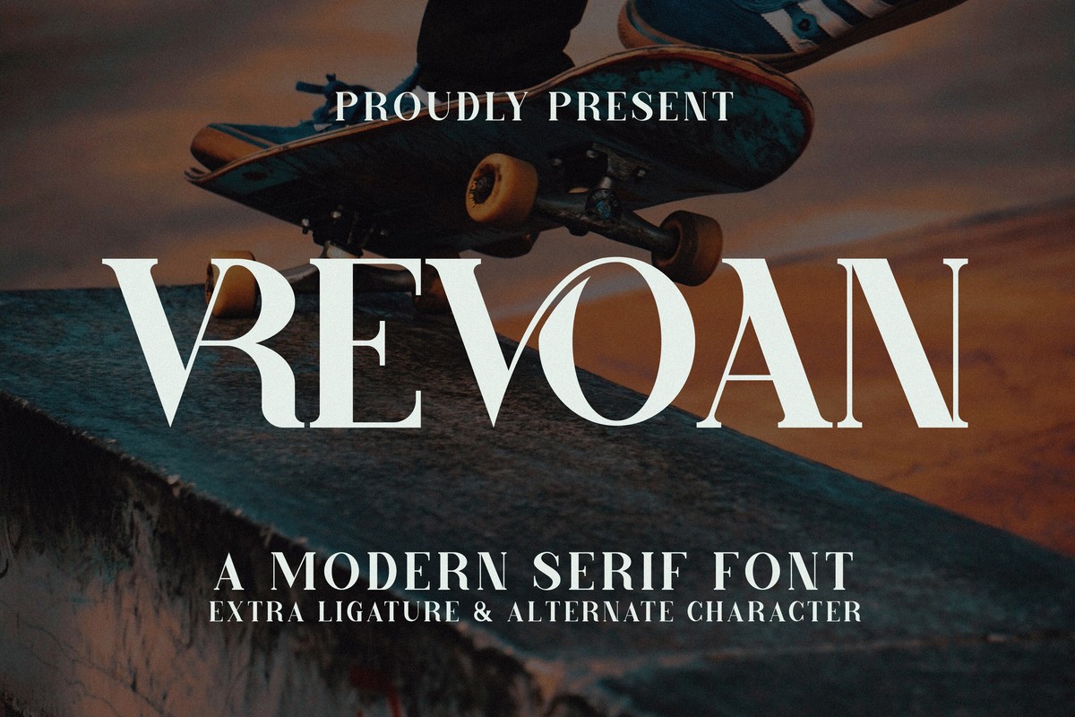 Ejemplo de fuente Vrevoan #1