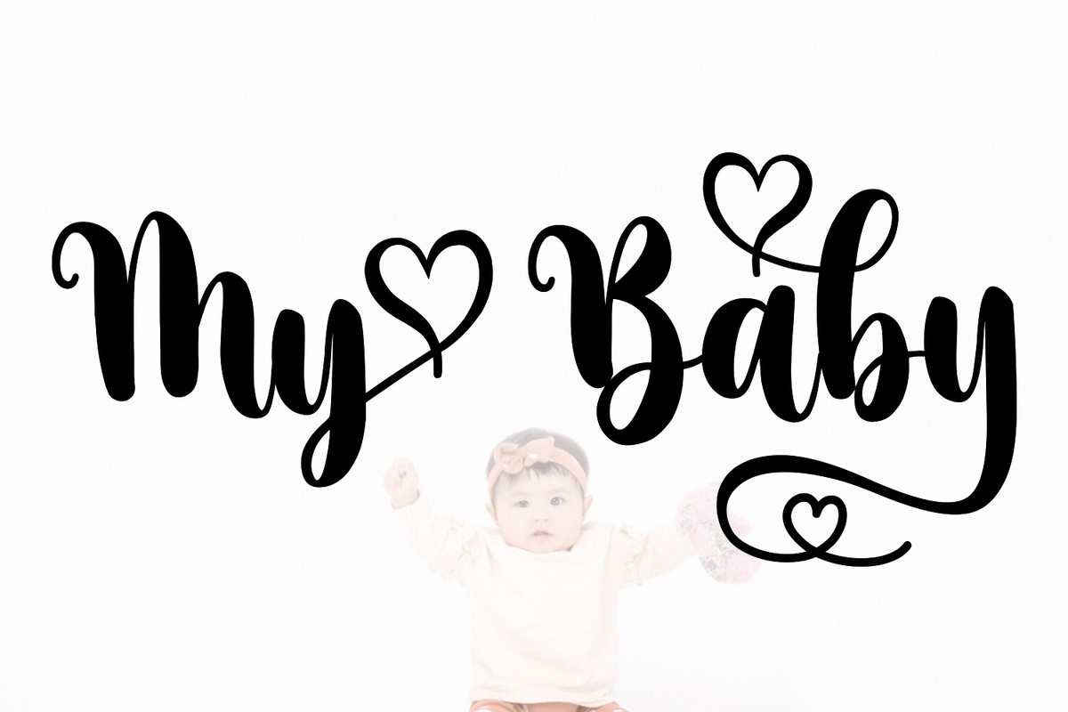 Ejemplo de fuente My Baby #1