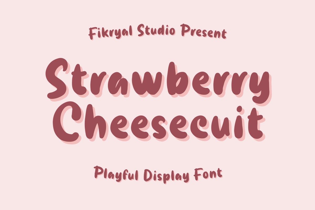 Ejemplo de fuente Strawberry Cheesecuit #1