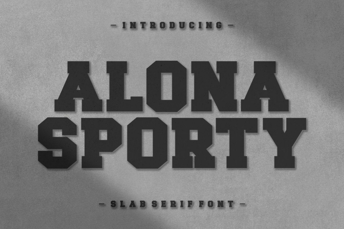 Ejemplo de fuente Alona Sporty #1