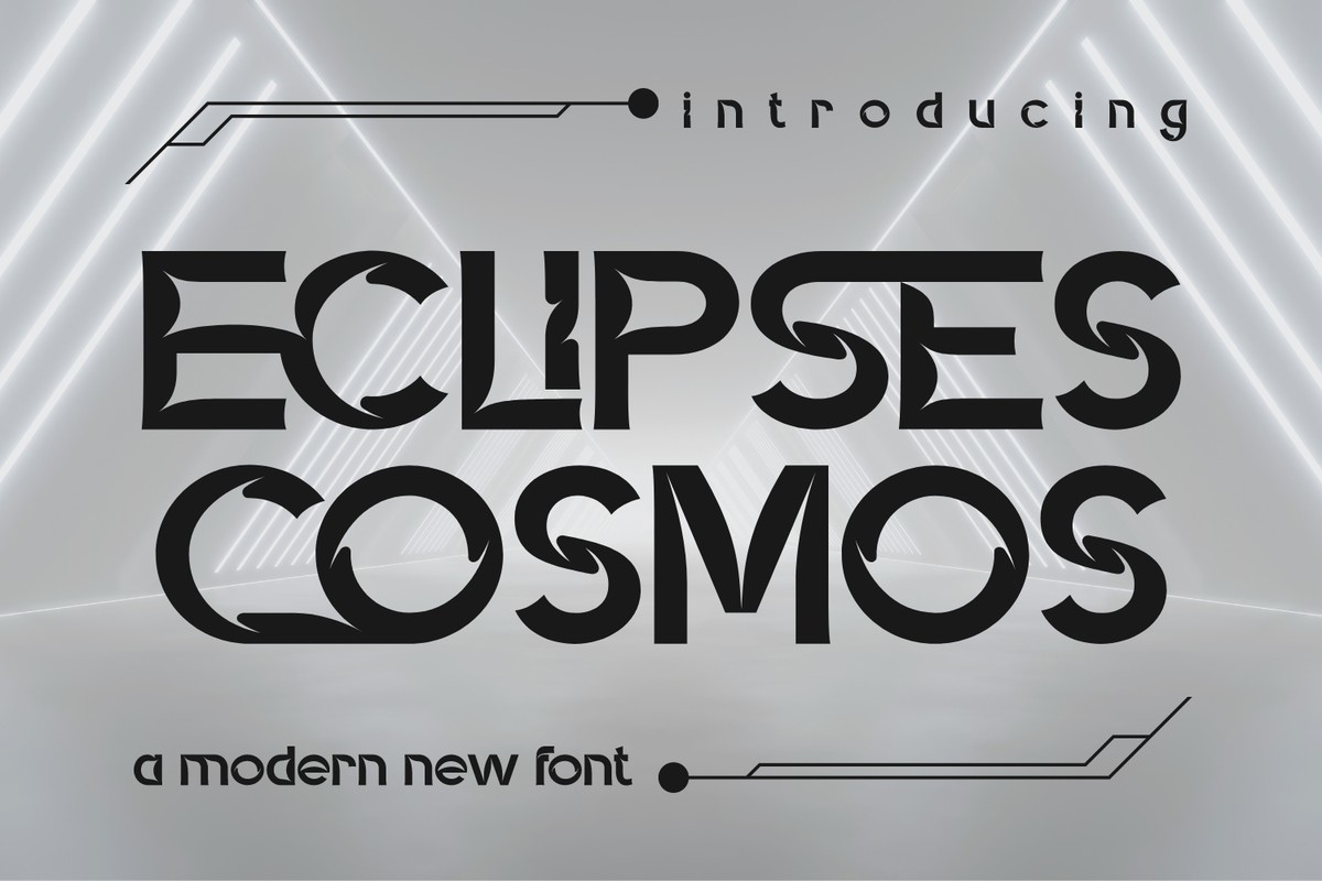 Ejemplo de fuente Eclipses Cosmos #1