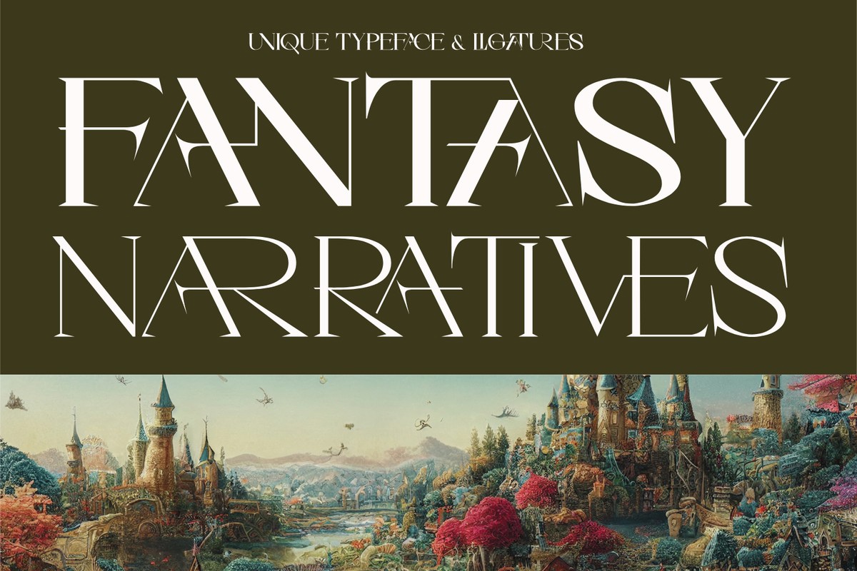 Ejemplo de fuente Fantasy Narratives #1