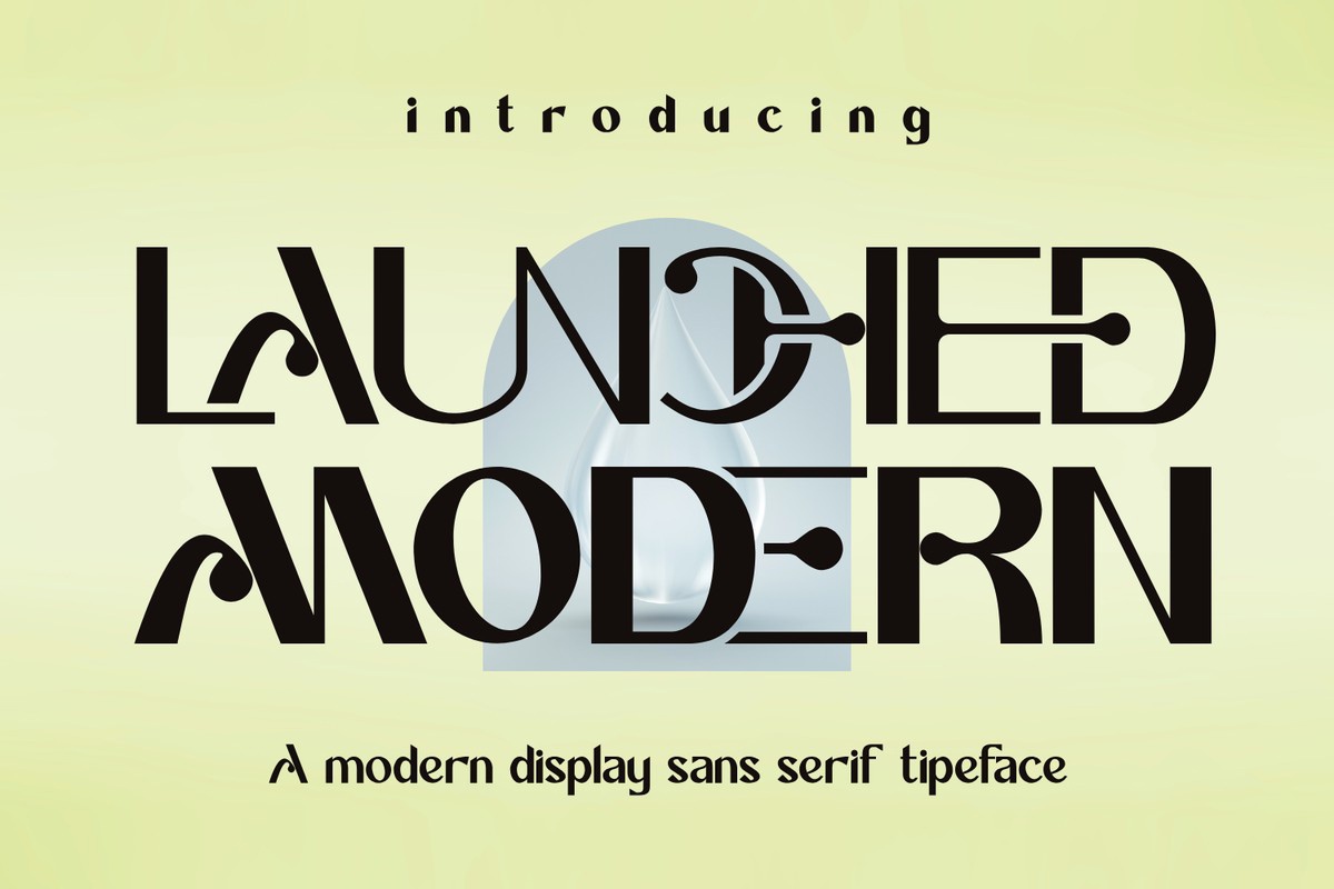 Ejemplo de fuente Launched Modern #1