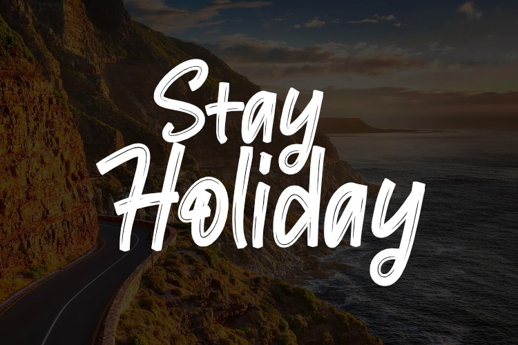 Ejemplo de fuente Stay Holiday #1