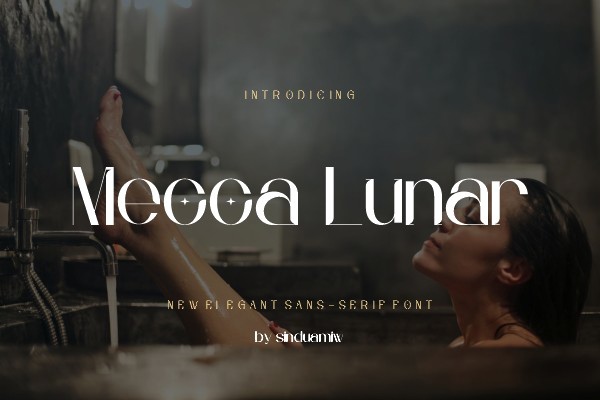 Ejemplo de fuente Mecca Lunar #1