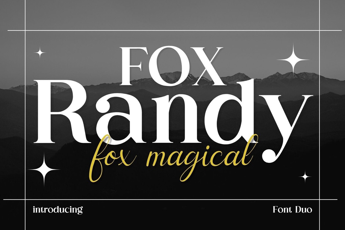 Ejemplo de fuente Fox Randy and Fox Magical #1