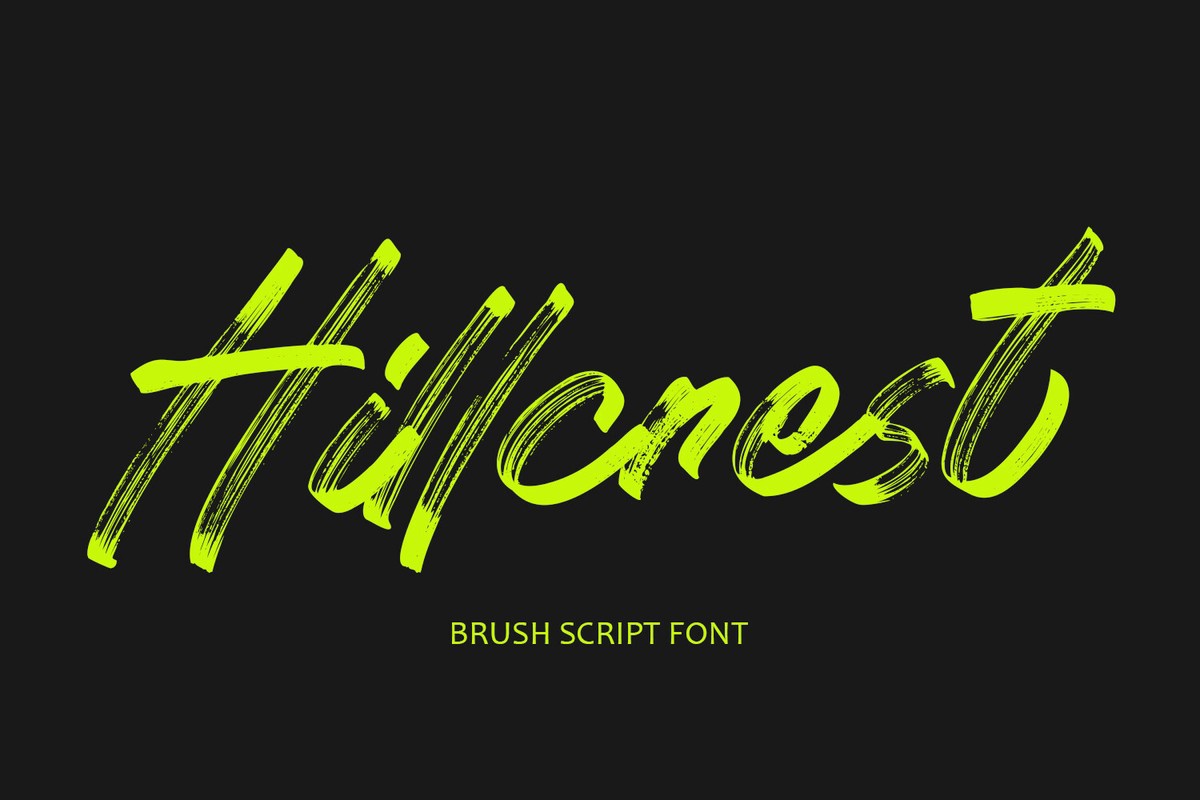 Ejemplo de fuente Hillcrest #1