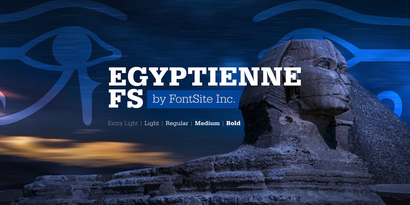 Ejemplo de fuente Egyptienne FS #1