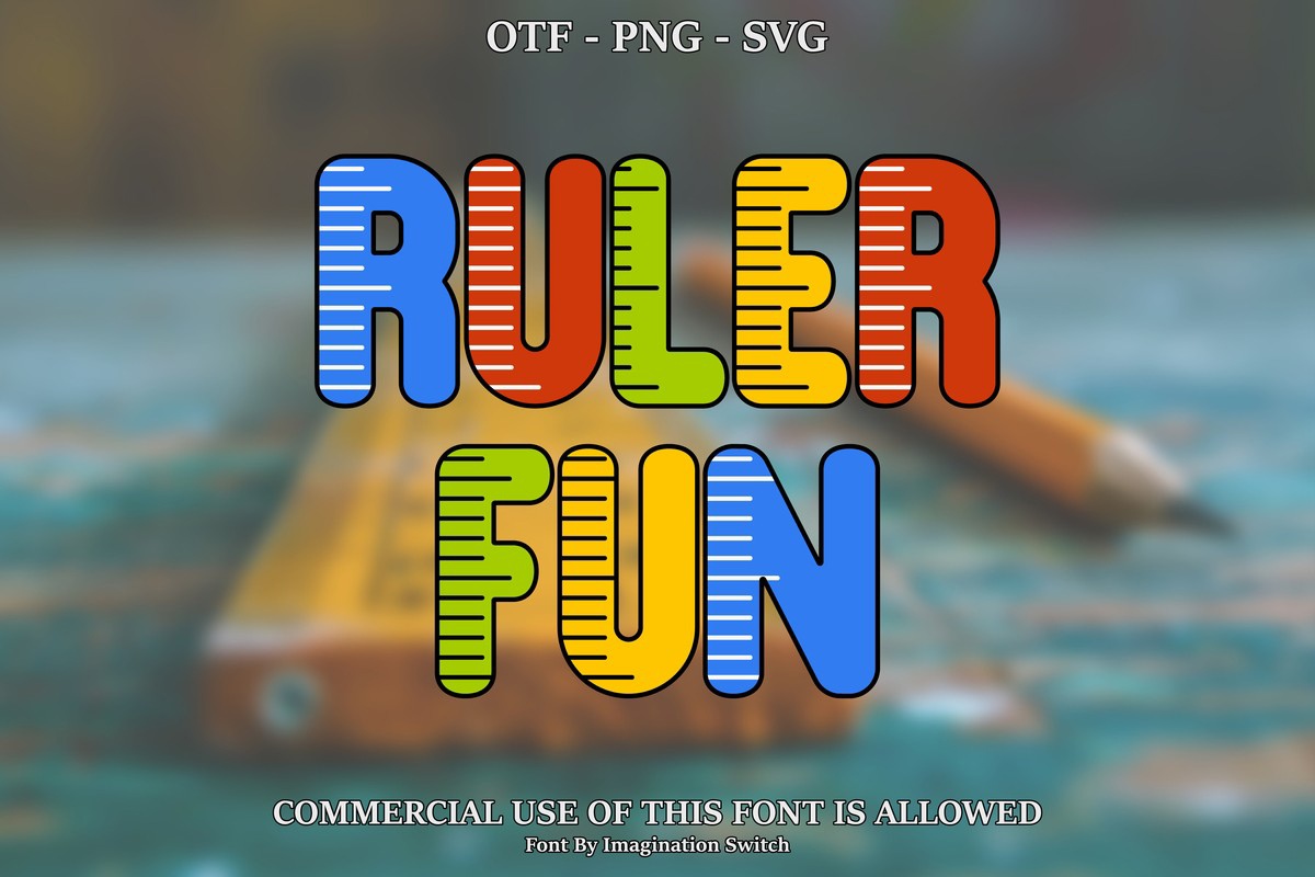 Ejemplo de fuente Ruler Fun #1