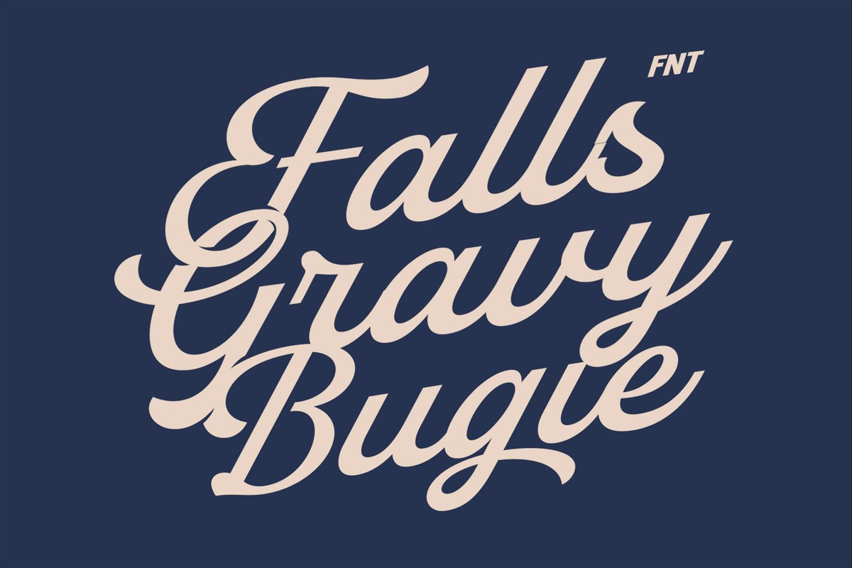 Ejemplo de fuente Falls Gravy Bugies #1