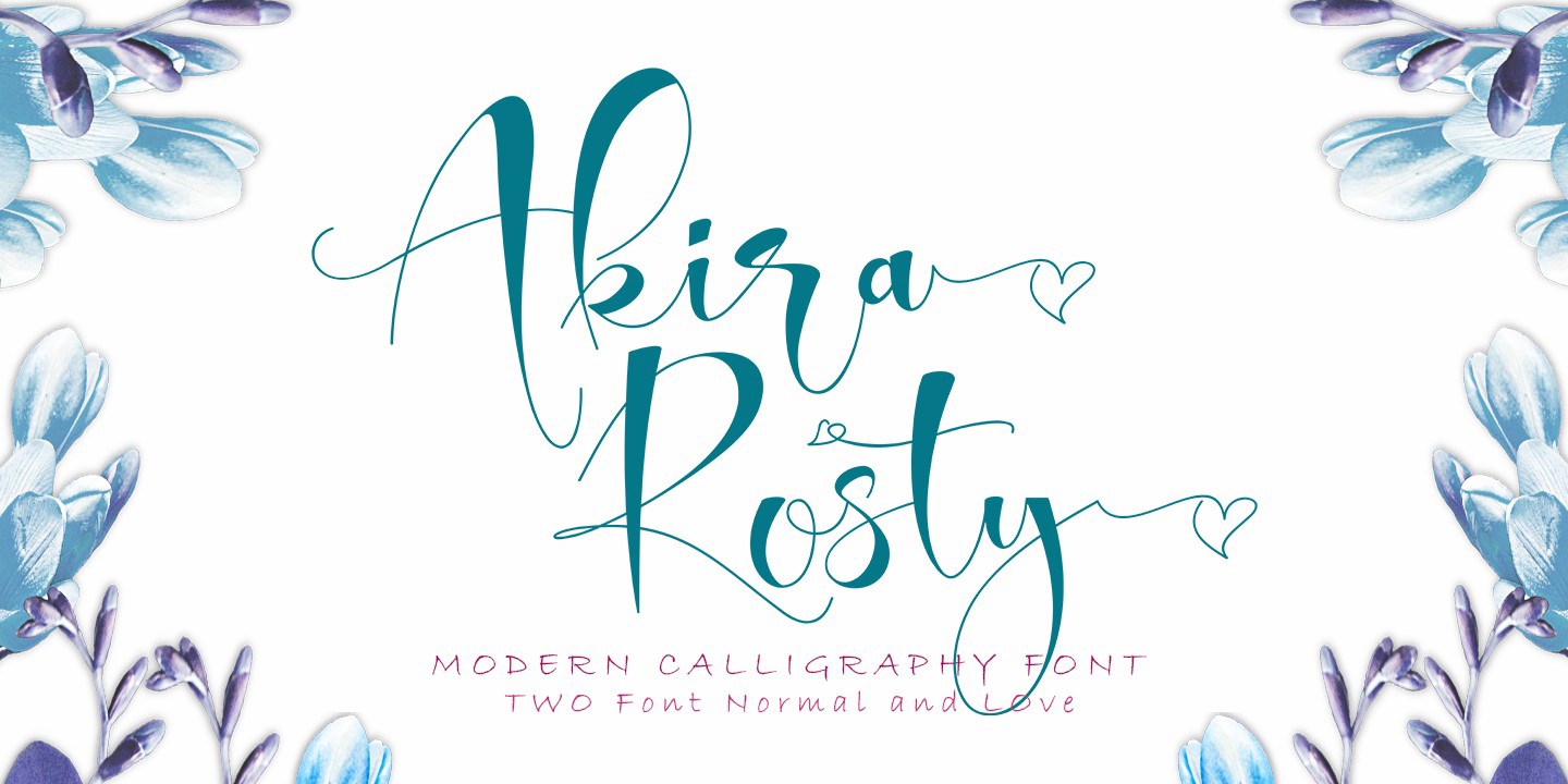 Ejemplo de fuente Akira Rosty #1