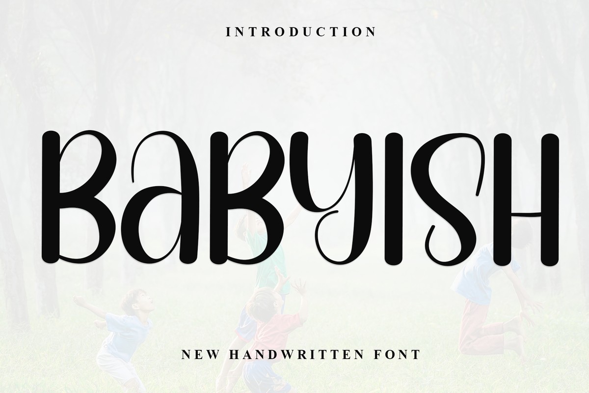 Ejemplo de fuente Babyish #1