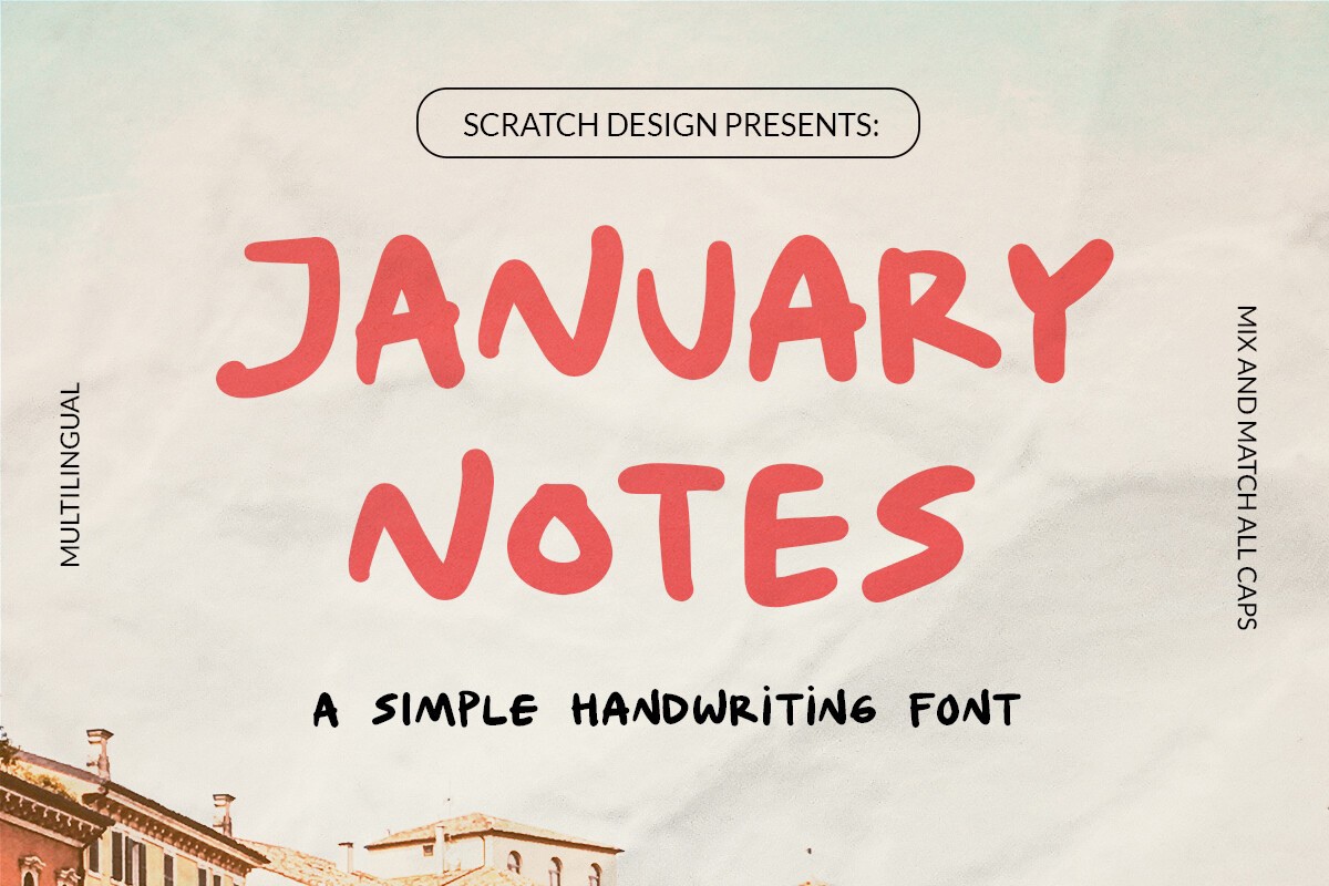 Ejemplo de fuente January Notes #1