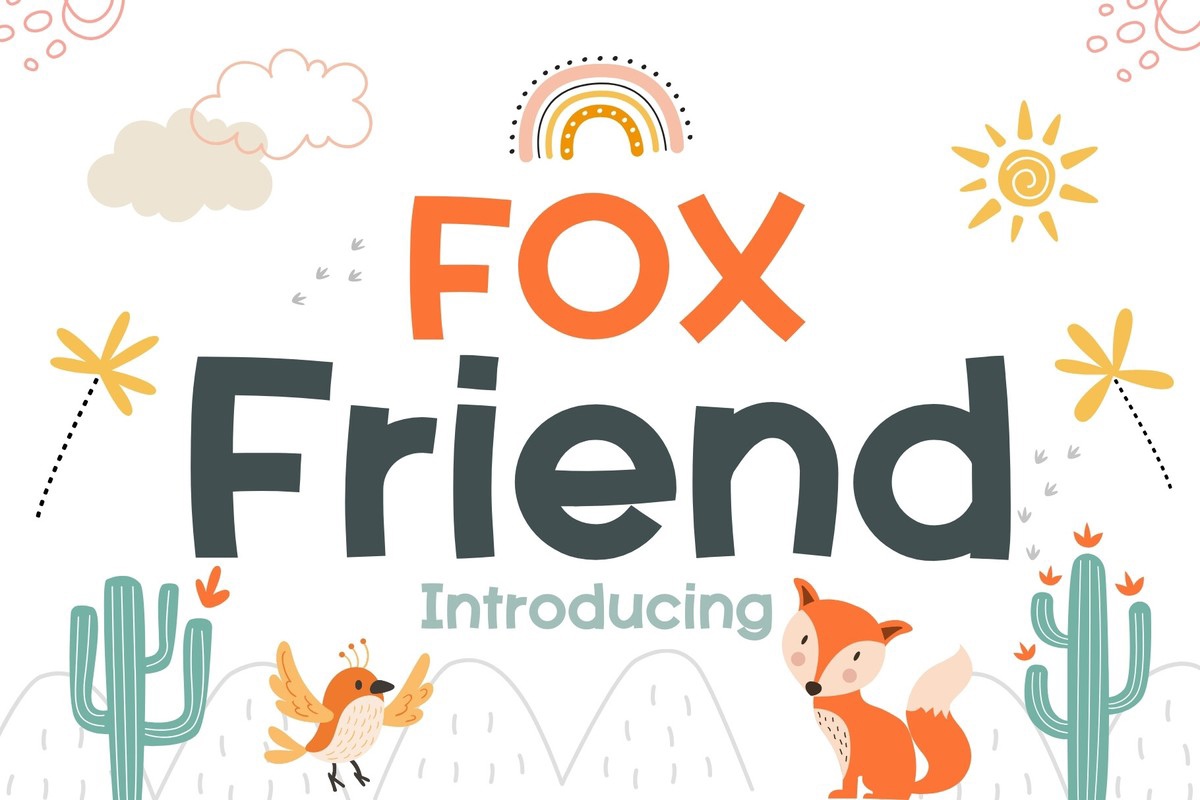 Ejemplo de fuente Fox Friend #1