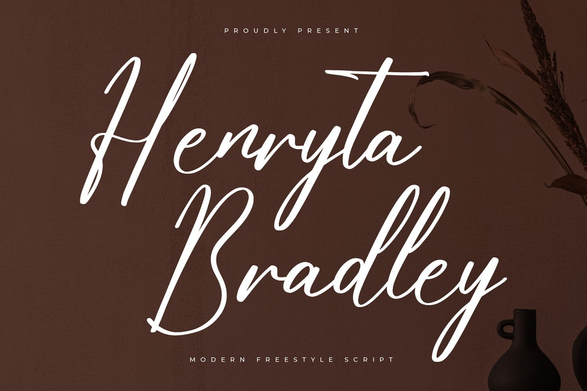 Ejemplo de fuente Henryta Bradley #1