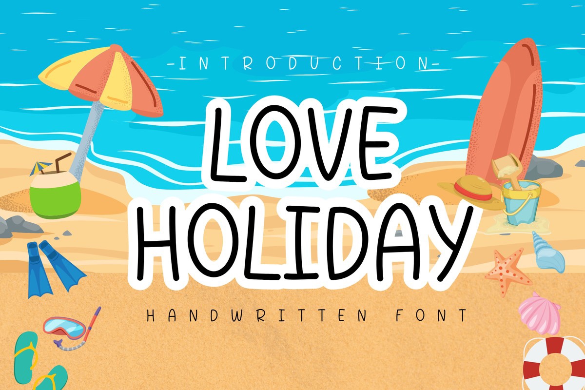 Ejemplo de fuente Love Holiday #1