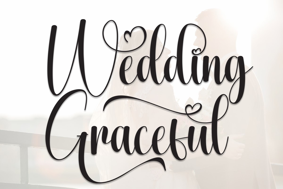 Ejemplo de fuente Wedding Graceful #1