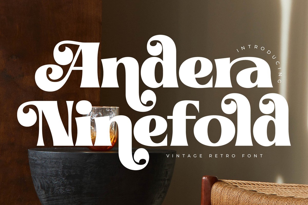 Ejemplo de fuente Andera Ninefold #1