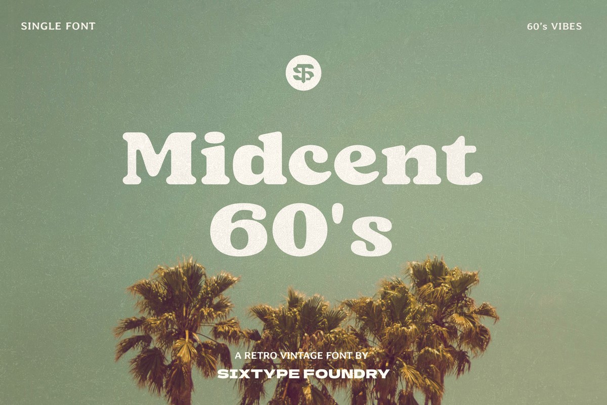 Ejemplo de fuente Midcent 60s #1