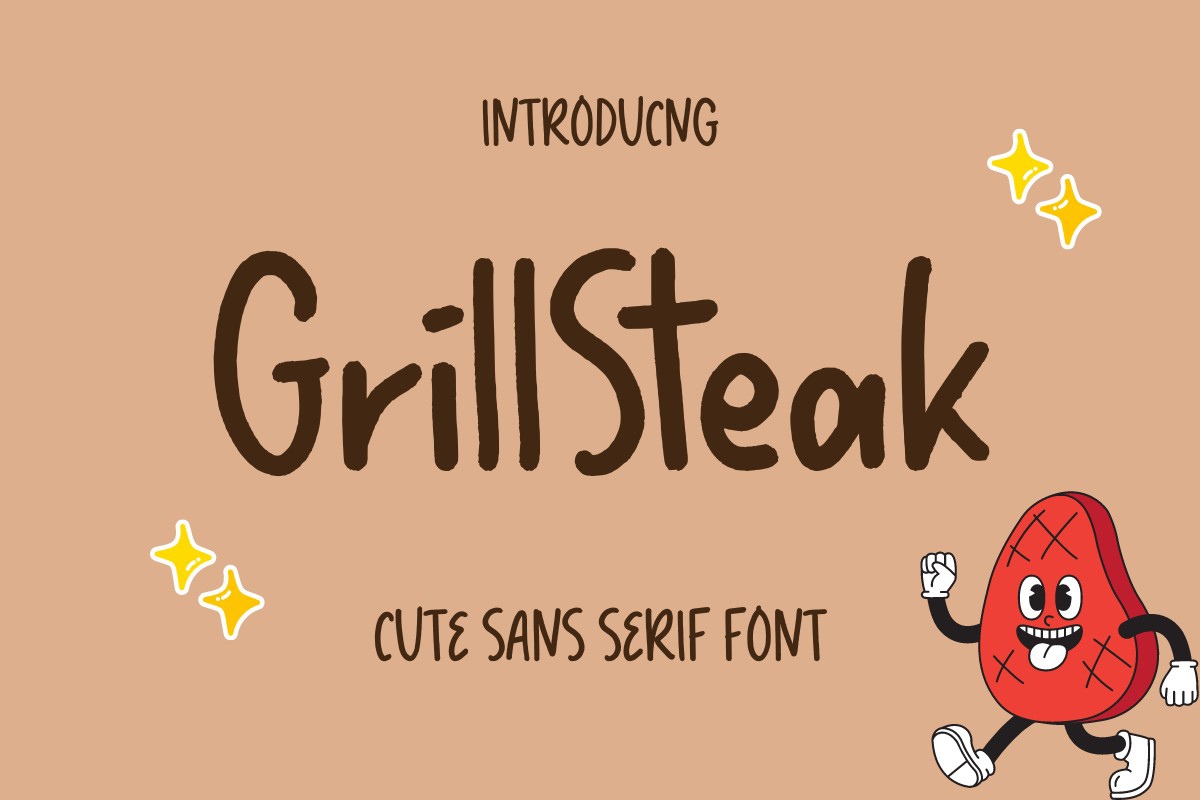 Ejemplo de fuente Grill Steak #1