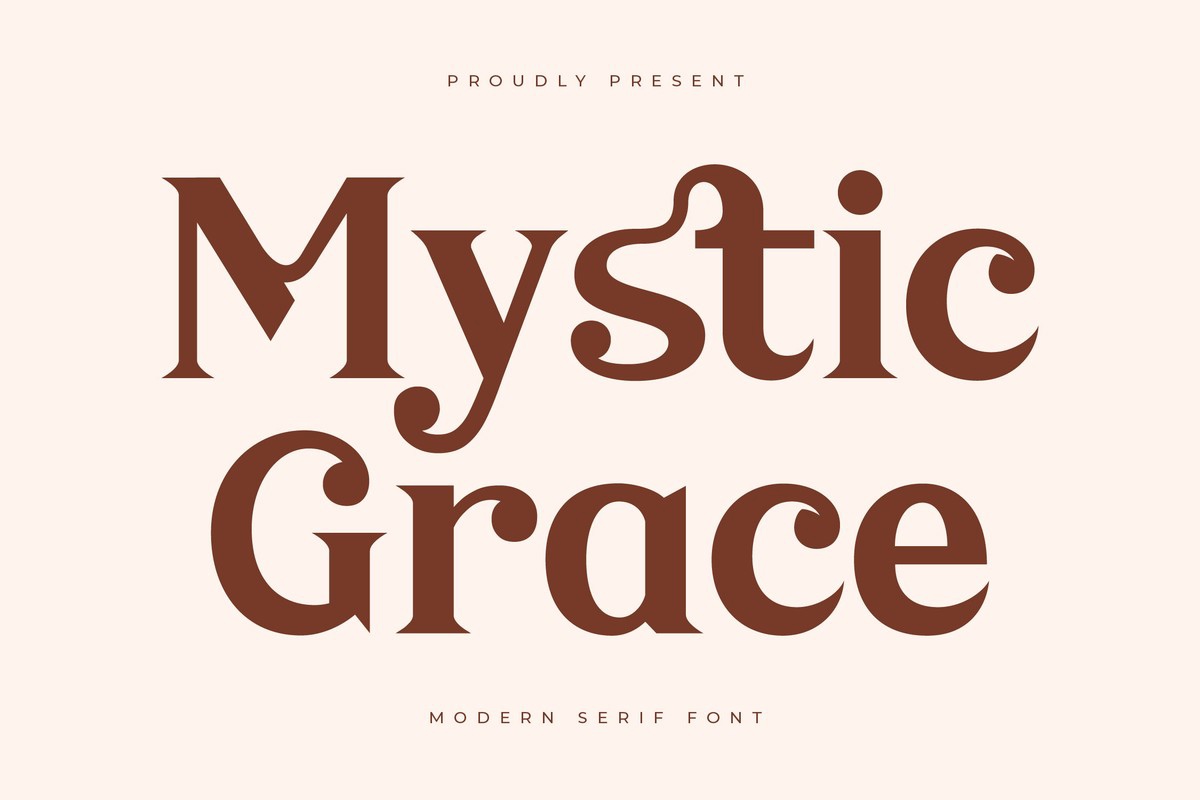 Ejemplo de fuente Mystic Grace #1